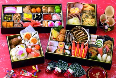 (2)大阪黒門市場　魚まん　初夢　四箱三段重　