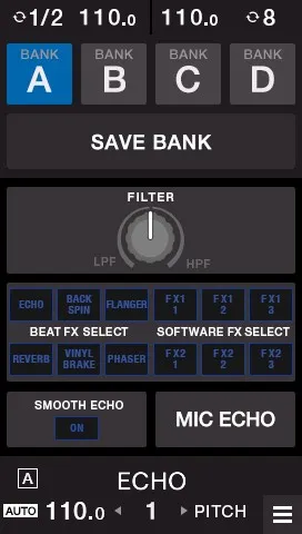 楽曲にアレンジを加える新たなBEAT FXを追加した豊富な内蔵エフェクト
