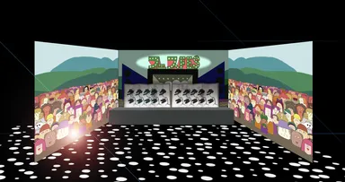 国宝「松林図」ライブ 会場イメージ