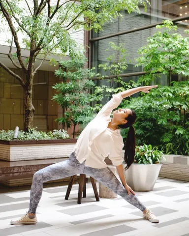 デニムライク レギンス　着用イメージ7