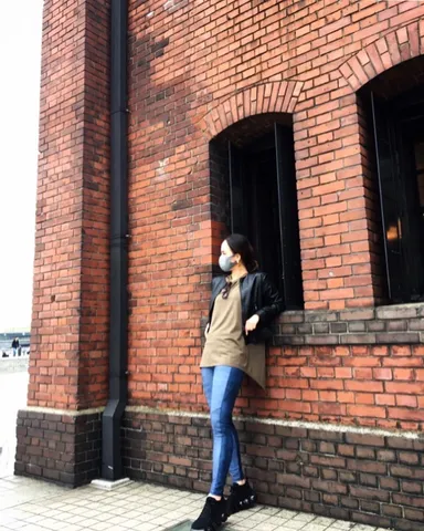 デニムライク レギンス　着用イメージ3