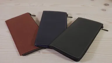 L字ファスナー束入れ