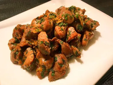 【メニュー一例】砂肝の大葉バター