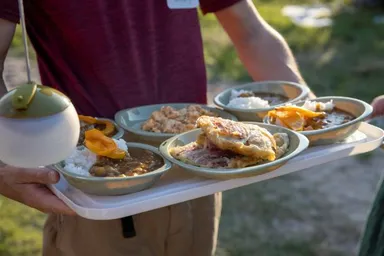 地産地消の朝食