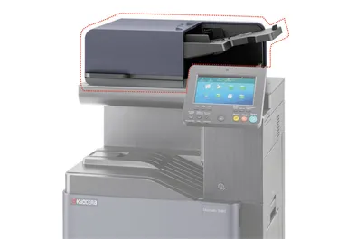 当社A4複合機用 両面自動原稿送装置（点線部）