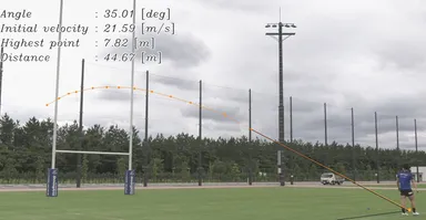 ゴールキック映像解析結果