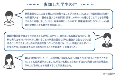 参加した学生の声