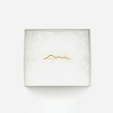NUWL GLOSS WAVE 2FINGER RING 4