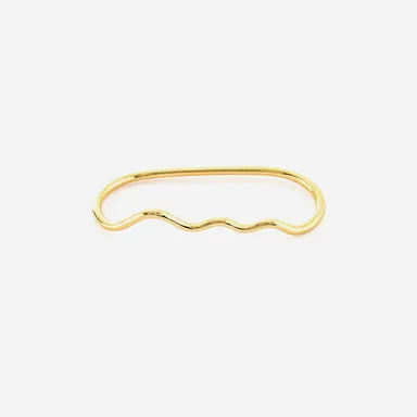 NUWL GLOSS WAVE 2FINGER RING
