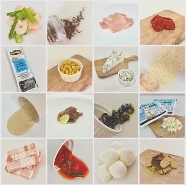 ソースと具材を自由に選択