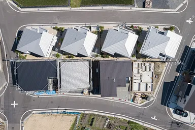 三角形の外構空間