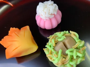 秋の上生菓子3種類