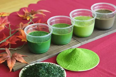 抹茶2品種・煎茶1品種・ほうじ茶味