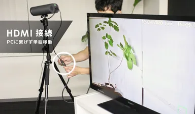 HDMIを繋ぐだけで稼働