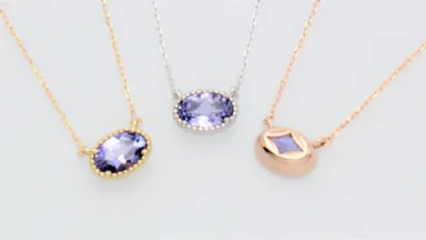 ライラックタンザナイト　ネックレス1