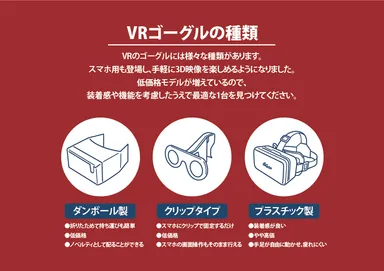 VRゴーグルの種類