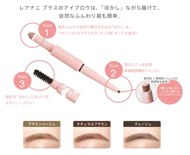 レアナニ プラス ラスティングデュアルアイブロウ特長