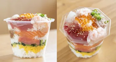 海鮮かさね寿司　1,180円(税抜)