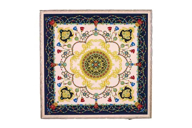 スカーフ額装例