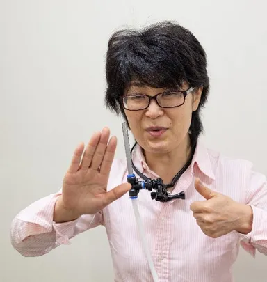 手話などのマスクができない場面での活用