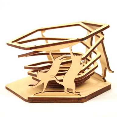 猫様用お食事台　右側面