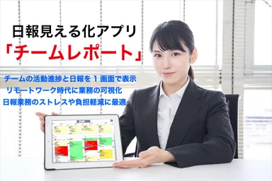 日報見える化アプリ「チームレポート」