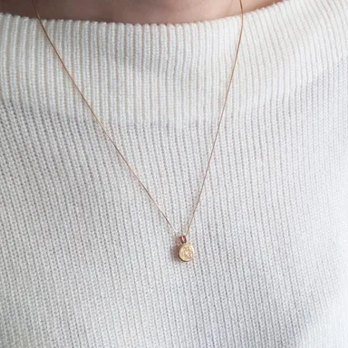 鬼滅の刃　TAKE-UPオリジナルジュエリー　リバーシブル コインネックレス(禰豆子モデルイメージ)