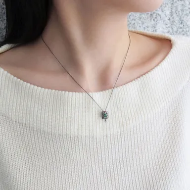 鬼滅の刃　TAKE-UPオリジナルジュエリー　スイングネックレス(炭治郎モデルイメージ)