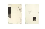李 禹煥「出港地A」(写真左)「出港地C」(写真右)　リトグラフ　約189×130cm 各落札予想価格100～150万円