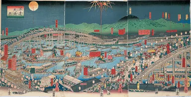 「浪速天満祭」貞秀