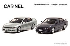 三菱ギャランVR-4が1/43スケールミニカーになって登場！トリガーモーブ(紫)・シルバー各色限定300台で11/5～予約開始！