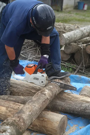 間伐材の利用でエコに貢献