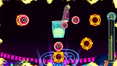 ラーメンを湯切りする