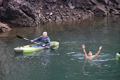 桜島近くの海中温泉