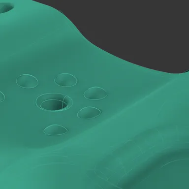 カーブ型デザインでやさしく体を支えます