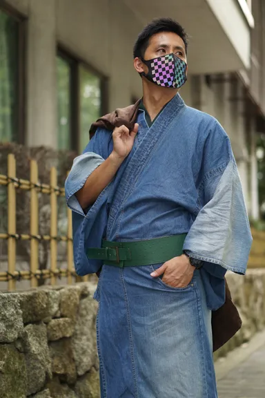 着物にも似合うマスク柄も！