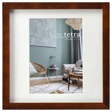フォトフレーム tetra（テトラ）1面 ブラウン