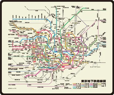 東京地下鉄路線図