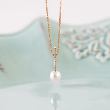 K18「アコヤパール イベリナ」ネックレス(1)