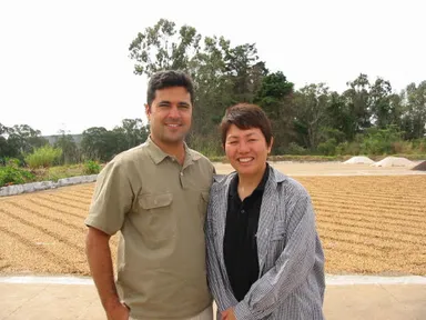 2004年エンリケ・カンブライアさんと　ブラジルにて