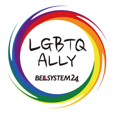 当社作成の「LGBTQ ALLY」ロゴマーク