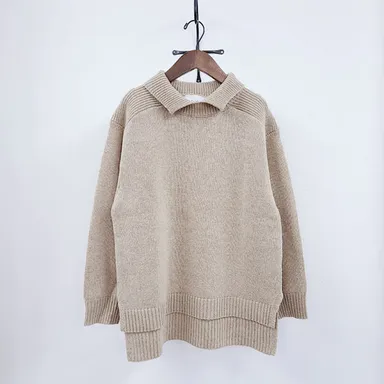 ちび衿タートルニットプルオーバー