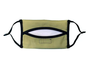 ケースを裏返すとマスクに早変わり