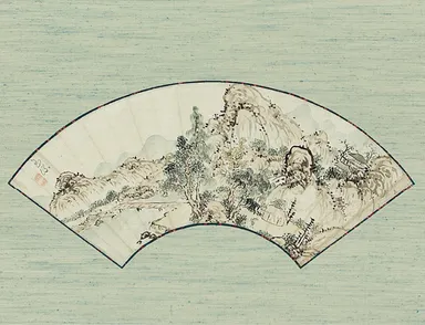 池玉瀾「山水図」