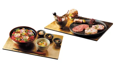 絹のローストビーフちらしセット