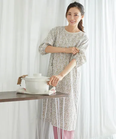 クッキングドレス　ベージュ