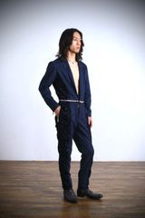 Suede & Opal velvet Coveralls Suit