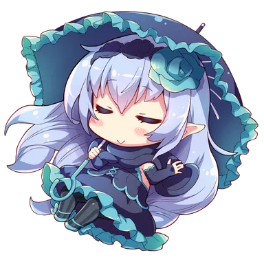 傘を差したリリノア