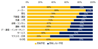 2020年、会社として冬季賞与は支給予定ですか？
