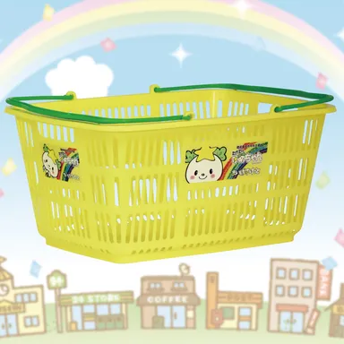 可愛い黄色のバスケット